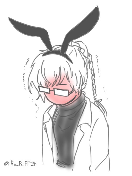 토끼 귀를 쓴 의사의 초상