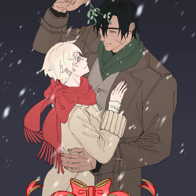 겨우살이 아래의 깍노이 ^___^